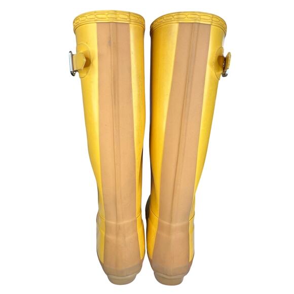 Hunter Women’s Watling Yellow Tall Rain Boots Size US 8 - Picture 8 of 11